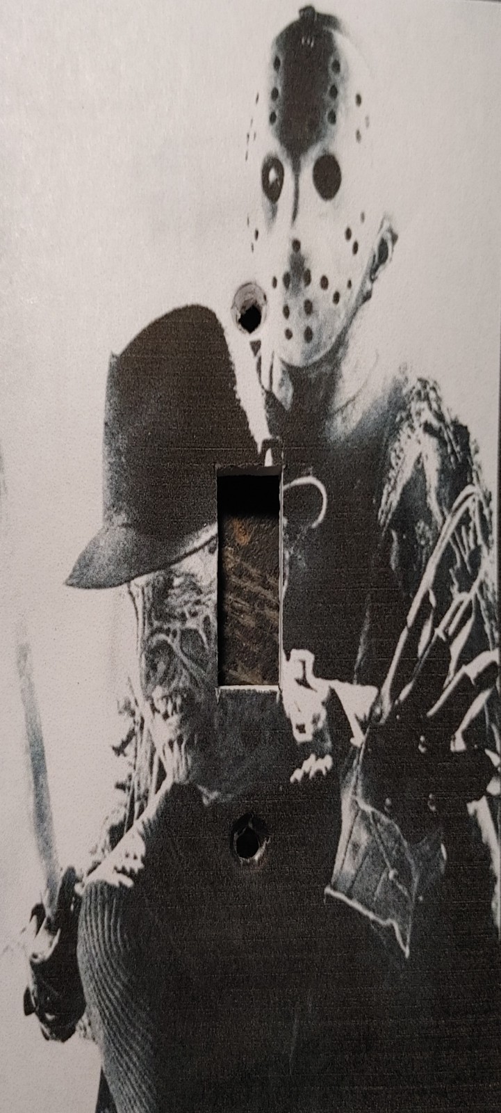 Custom Handmade Freddy & Jason - Various Light Switch Covers