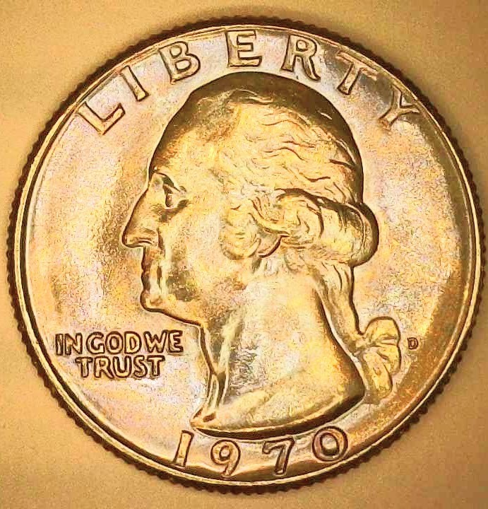 🔥 TONED BU 1970 WASHINGTON QUARTER DDO W/ DDR VARIETY