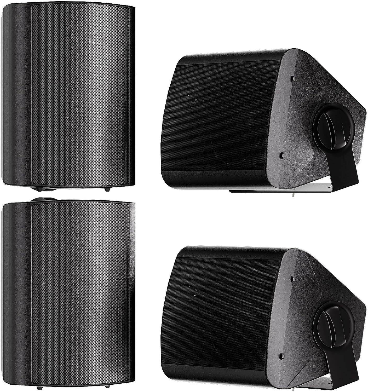 5.25" Outdoor Speakers Wired Waterproof Wall Mount Speakers Patio Garage,2 Pairs