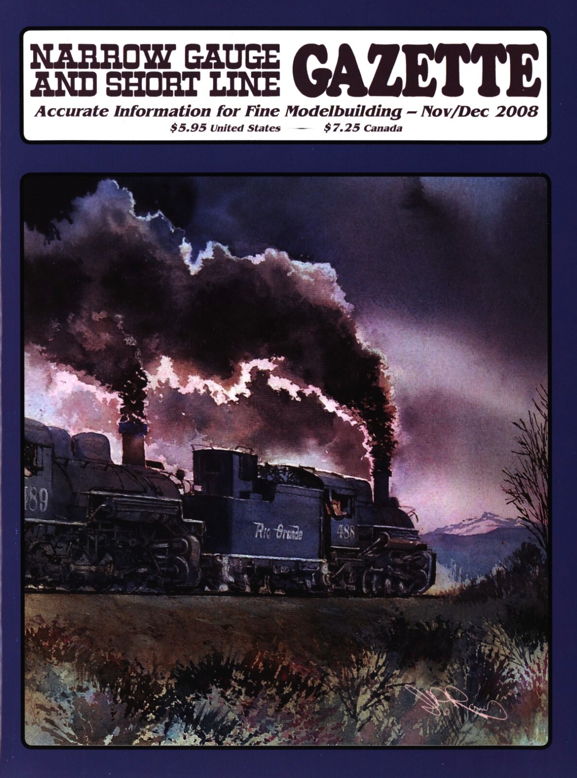 Narrow Gauge and Short Line Gazette Magazine Nov/Dec 2008 Dolbeer Donkeys