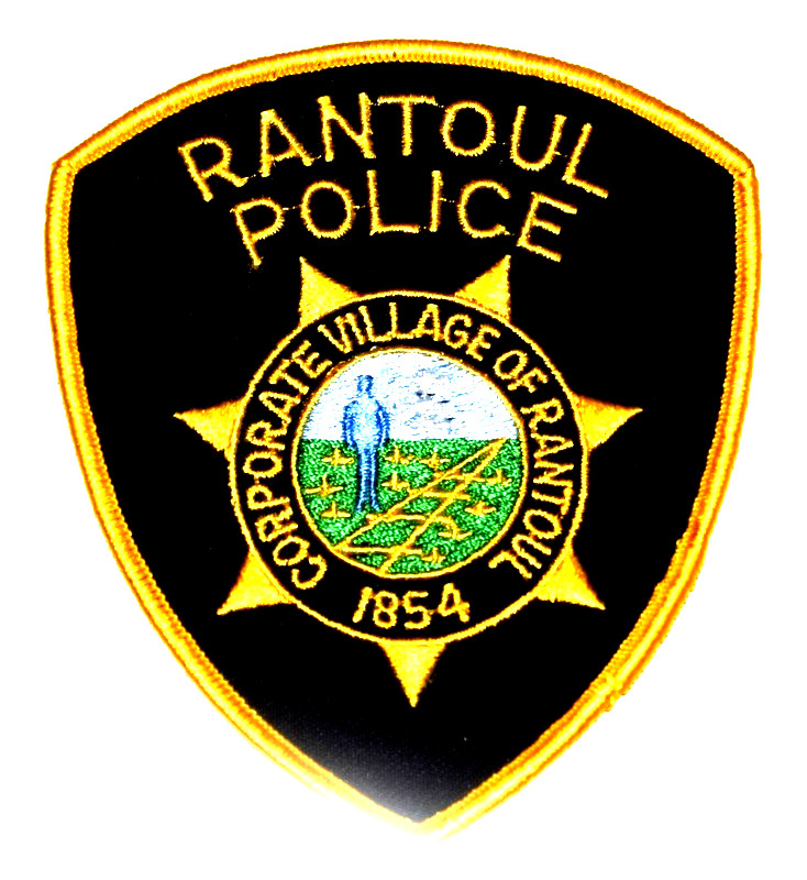 RANTOUL ILLINOIS IL Police Patch CORPORATE VILLAGE RR TRACKS HELICOPTERS 3M
