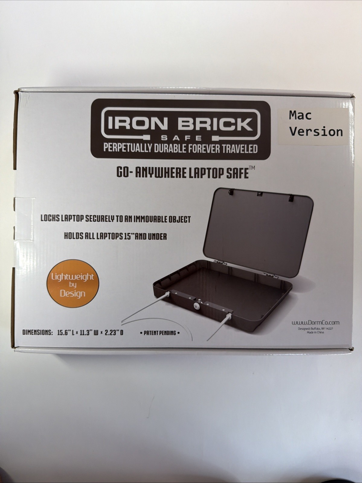 New In Box Dorm Co Iron Brick Laptop Safe Mac Version
