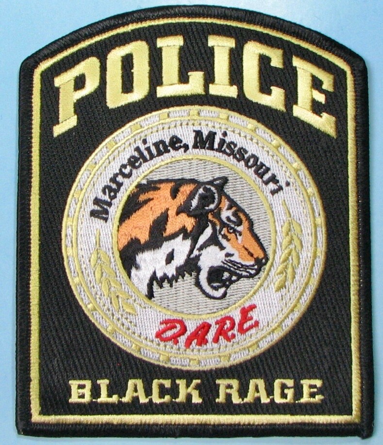 Marceline, MO Police Dept Patch 4"X5". PP45.