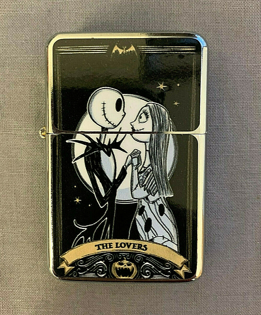 NBX Tarot Lovers Flip Top Oil Lighter Windproof NBC