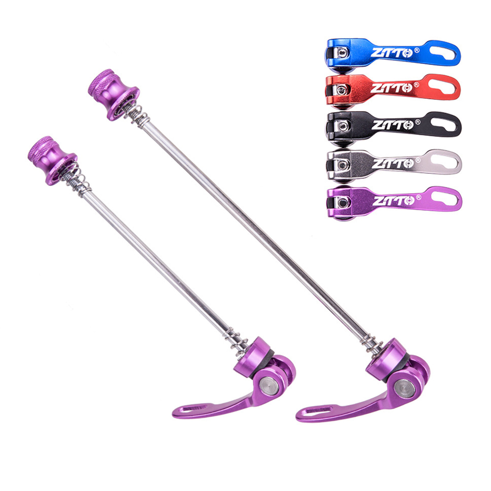 1X Bicycle Wheel Skewers MTB Road Bike QR Quick Release Front Rear Set Aluminum
