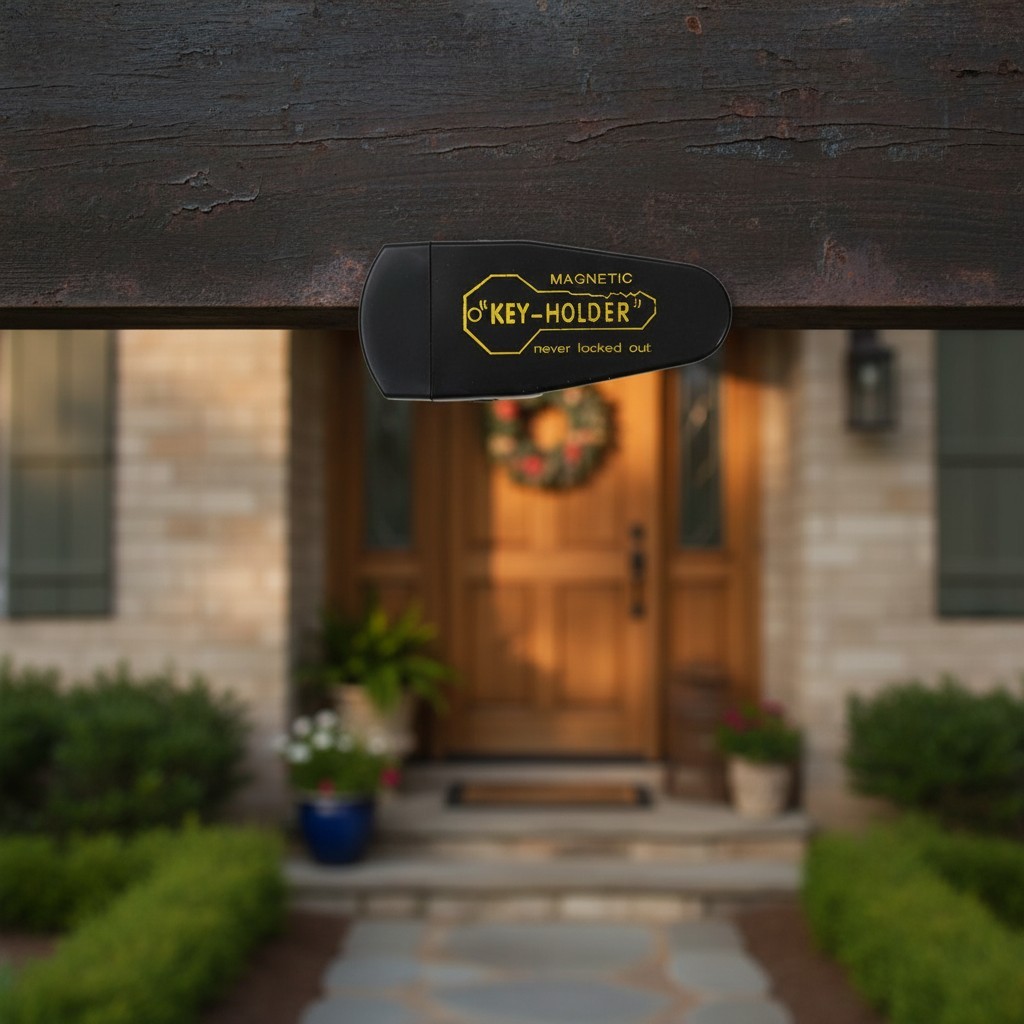 Rust-Proof Magnetic Hide-A-Key for Oversized Keys - Easy Access & Installation