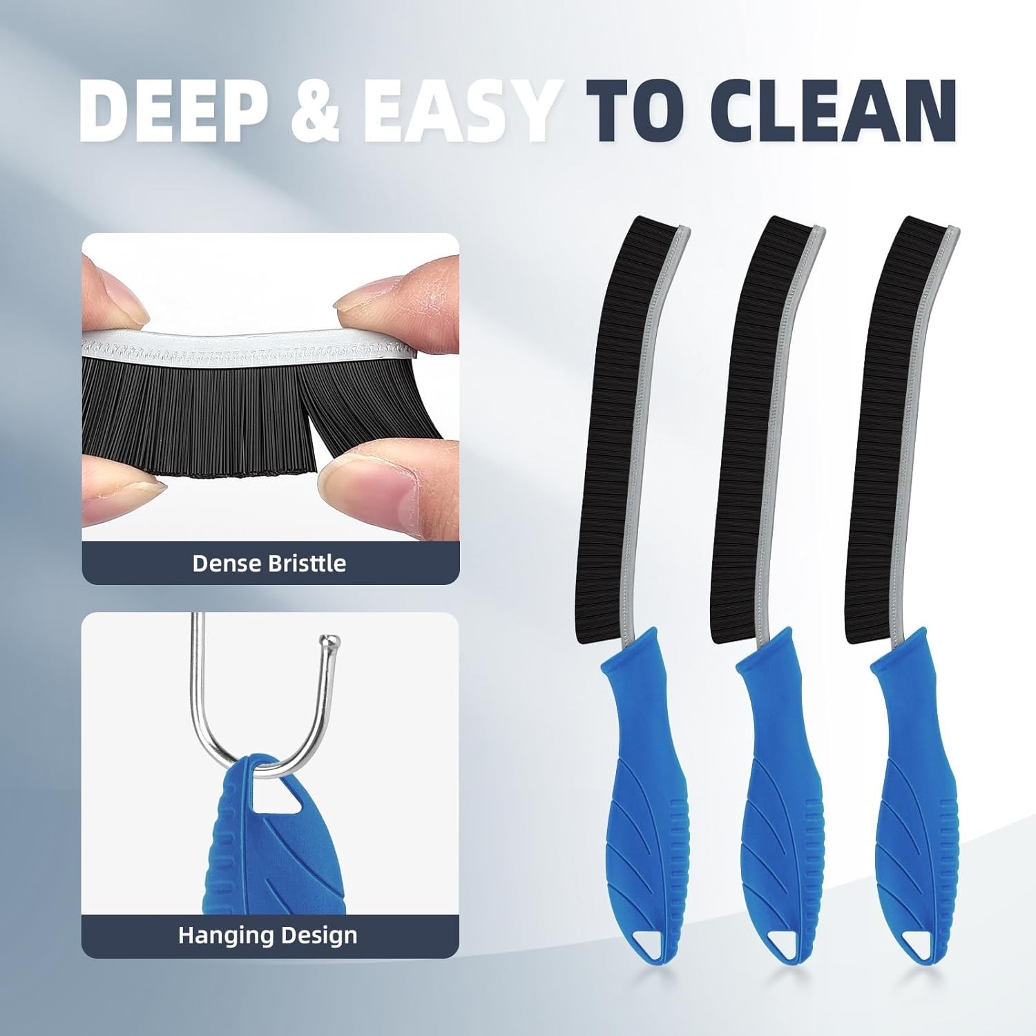 Crevice Cleaning Brush Household Multi-Purpose Hard Bristle Brush for Kitchen...