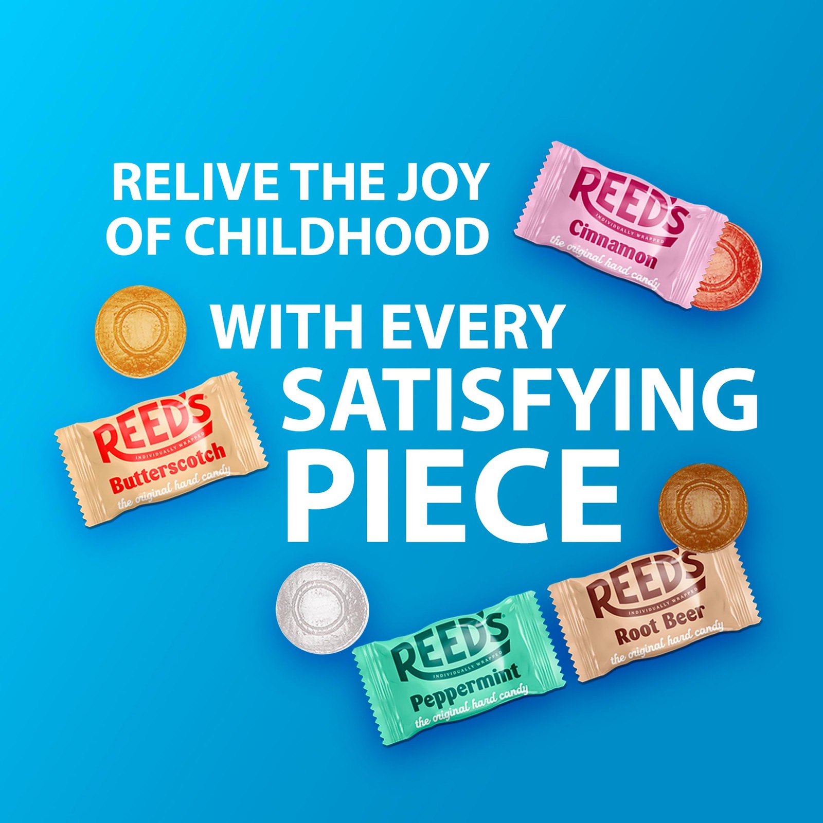 Reed’s Individually Wrapped Cinnamon Candy | Traditional Cinnamon Hard Candy ...