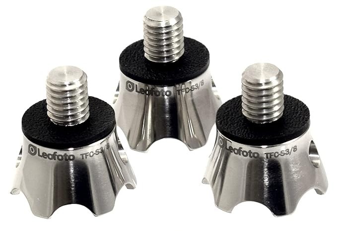 Leofoto TFC-S38-US Set of  3 Rock Claws 3/8" Thread Stainless Steel Tripod  Feet