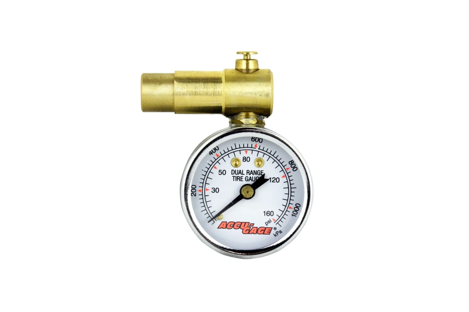 ACCU-GAGE® by Milton® Shrader Valve Bike Tire Pressure Gauge with Bleed Valve