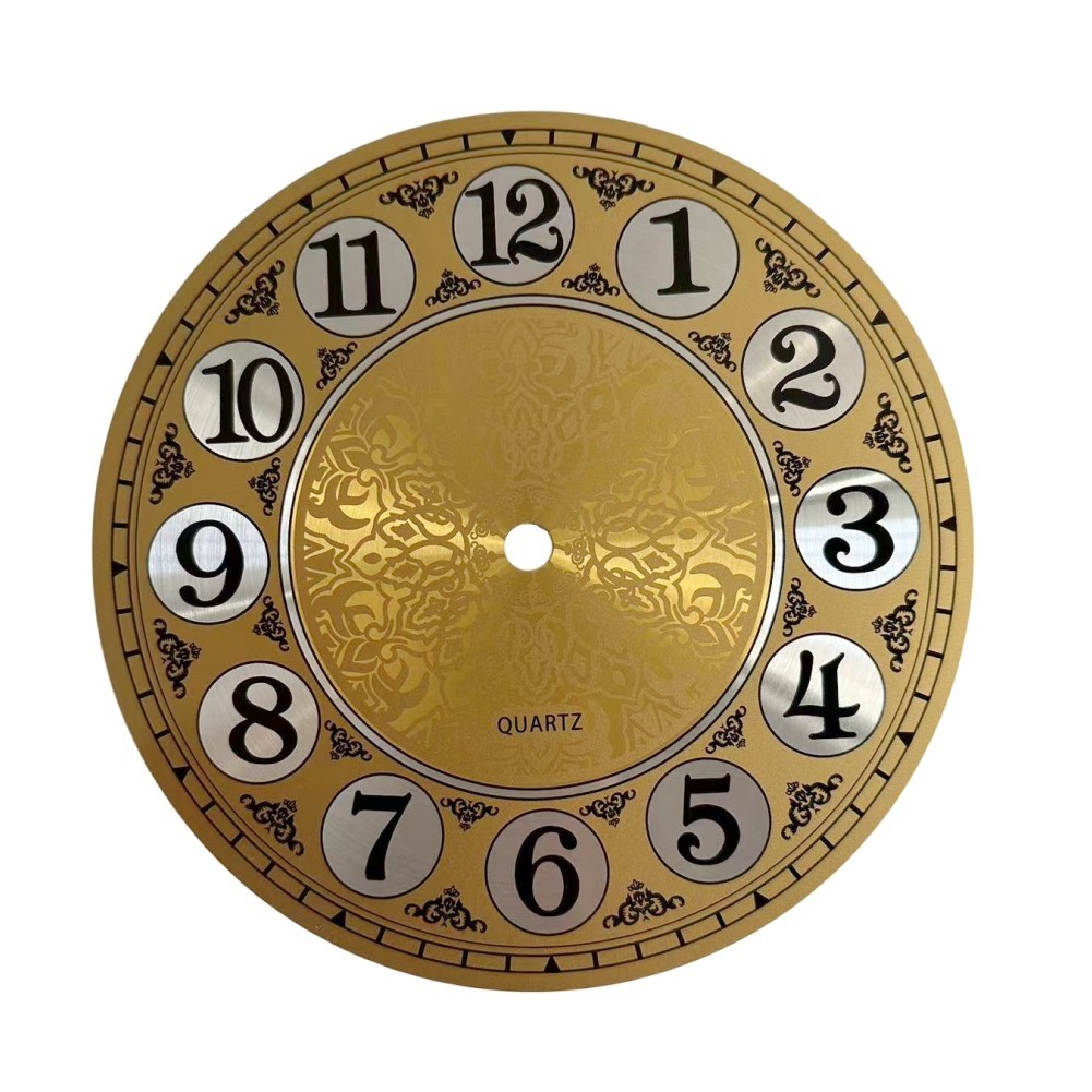 Arabic Numbered Aluminium Wall Clock Face Perfect for Creative DIY Designs