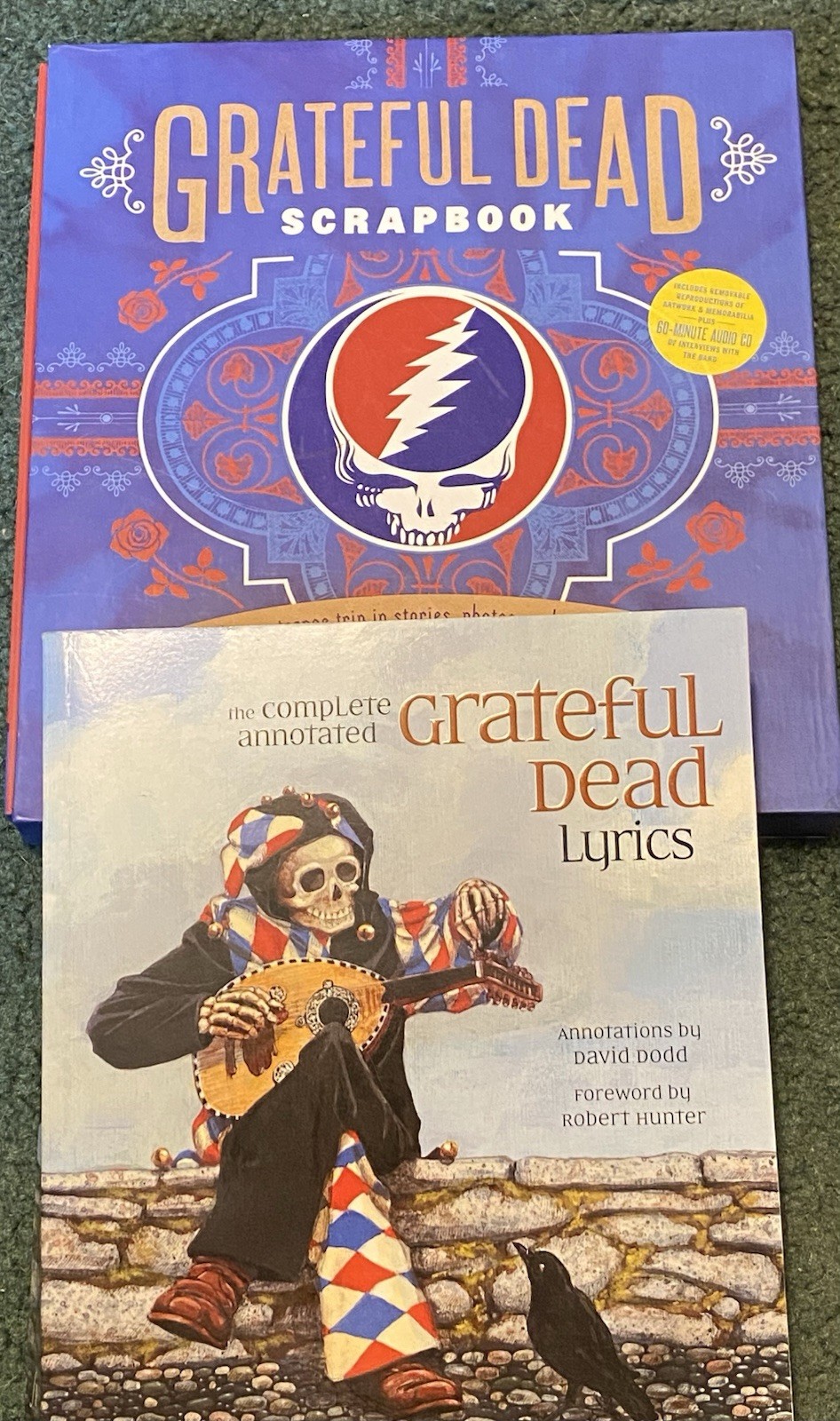 Grateful Dead Complete Lyrics Book & Scrapbook BOTH BOOKS