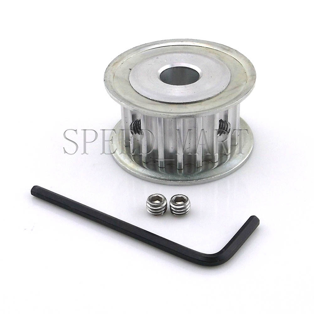 5M HTD5M Aluminum Timing Belt Pulley 20 Teeth 8mm Bore 16mm width Stepper Motor