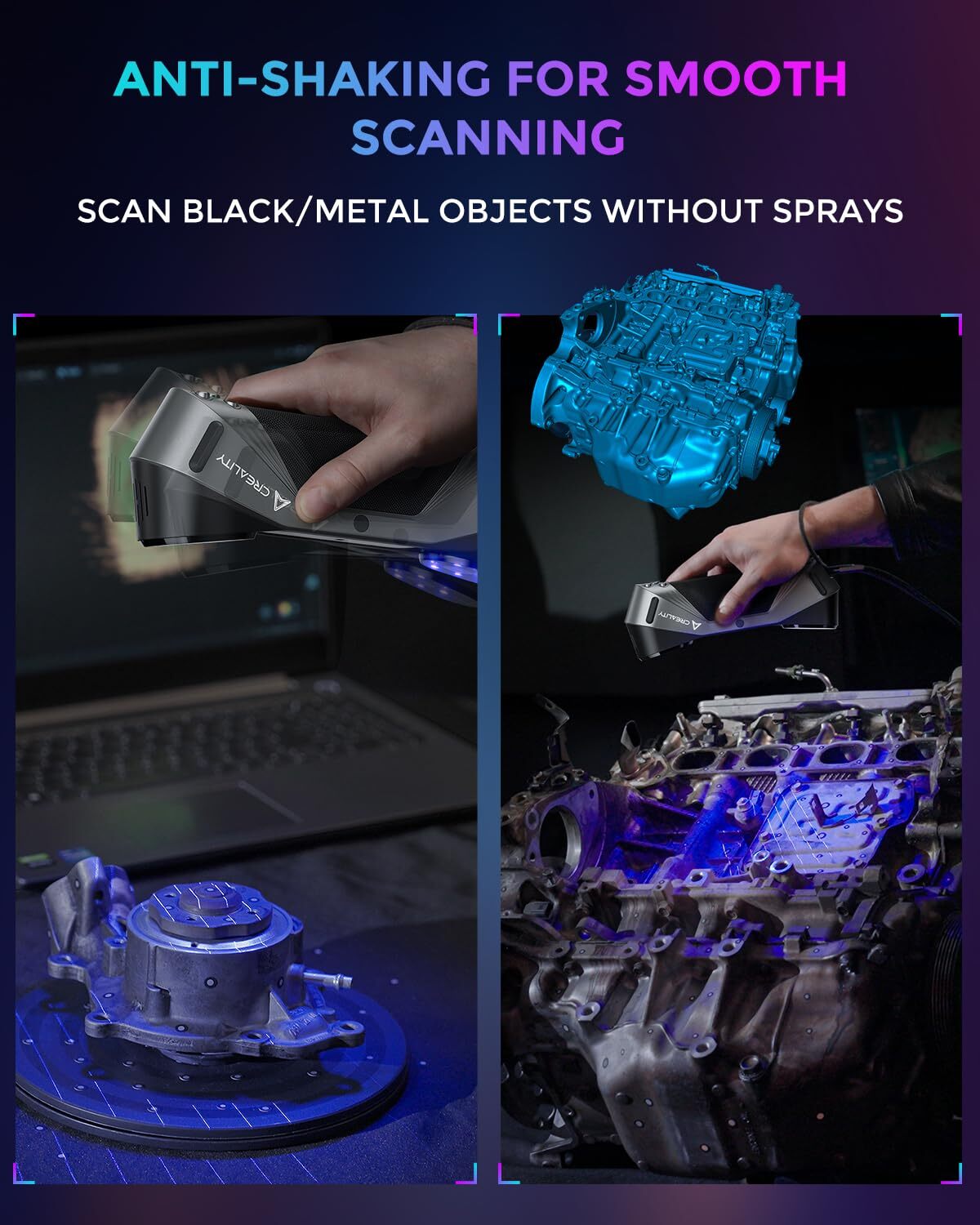 Creality CR-Scan Raptor 3D Scanner for 5-2000mm Object High Accuracy Scanning