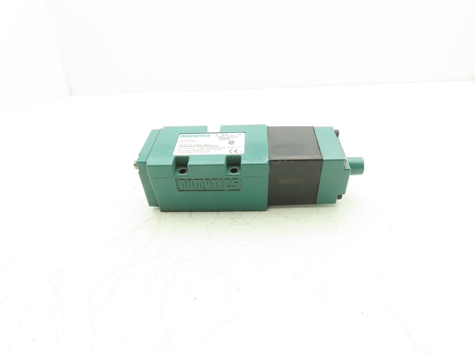 Numatics 554SA400K000030 Pneumatic Air Valve 5 port 4 Way Single 110V Coil