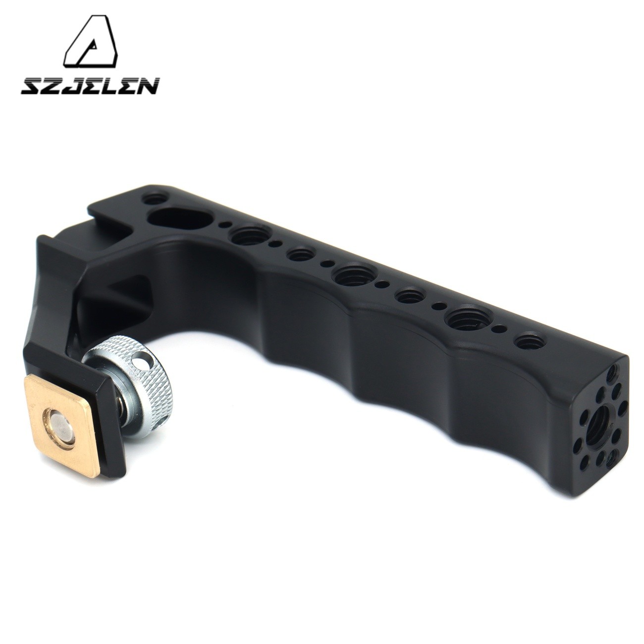 Top Handle Camera Grip wIth Cold Shoe Base for DSLR Camera Cage with 3/8" 1/4"