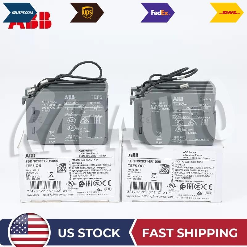 Brand NEW ABB Power-on Delay Head TEF5-ON Contactor Timer Module Free Shipping