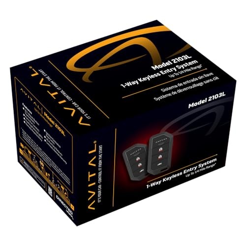 2103L Automotive Keyless Entry System with Two 4-Button Remotes
