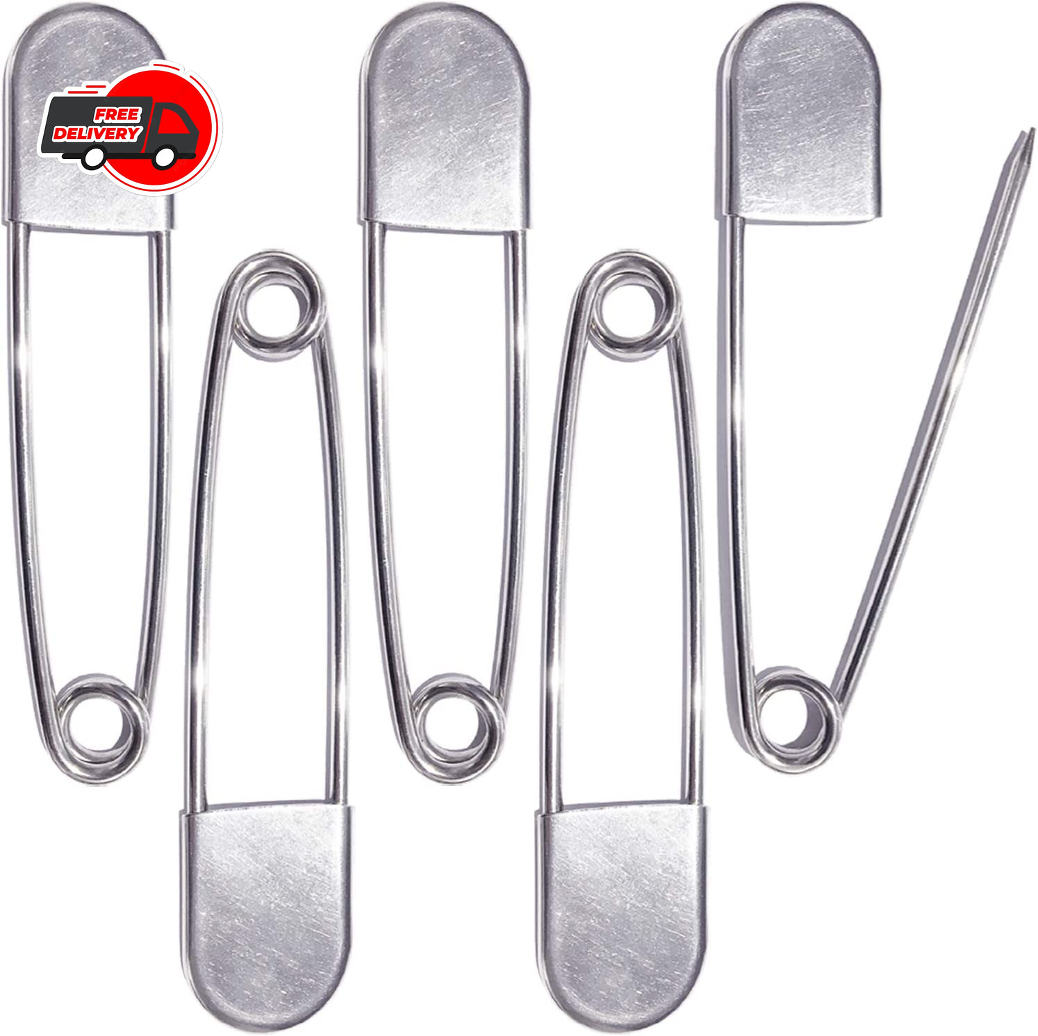 5 Inch Large Safety Pins for Clothes Big Safety Pins Heavy Giant Safety Pin NEW