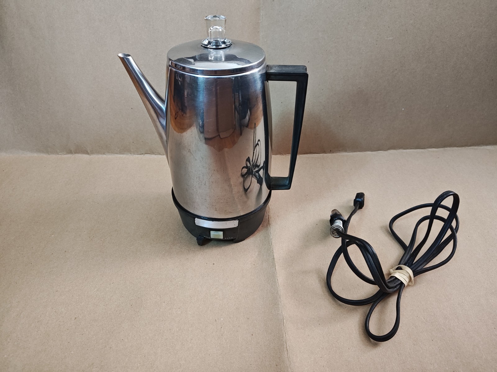 Vintage McGRAW EDISON Stainless Electric Automatic coffee Percolator Pot - USA