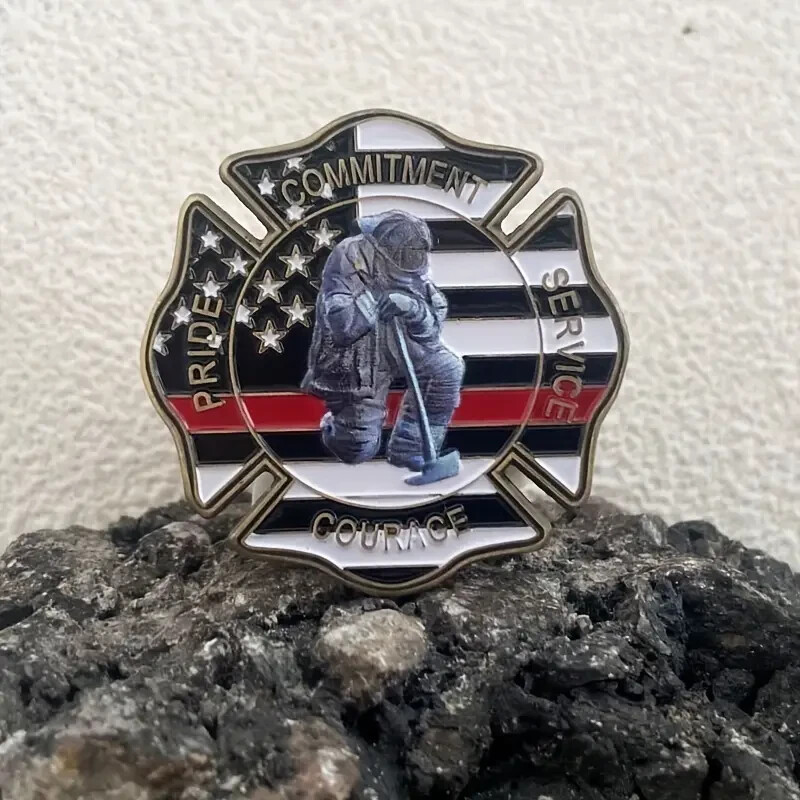 Firefighter PRIDE-COMMITMENT-SERVICE-COURAGE Coin   NEW