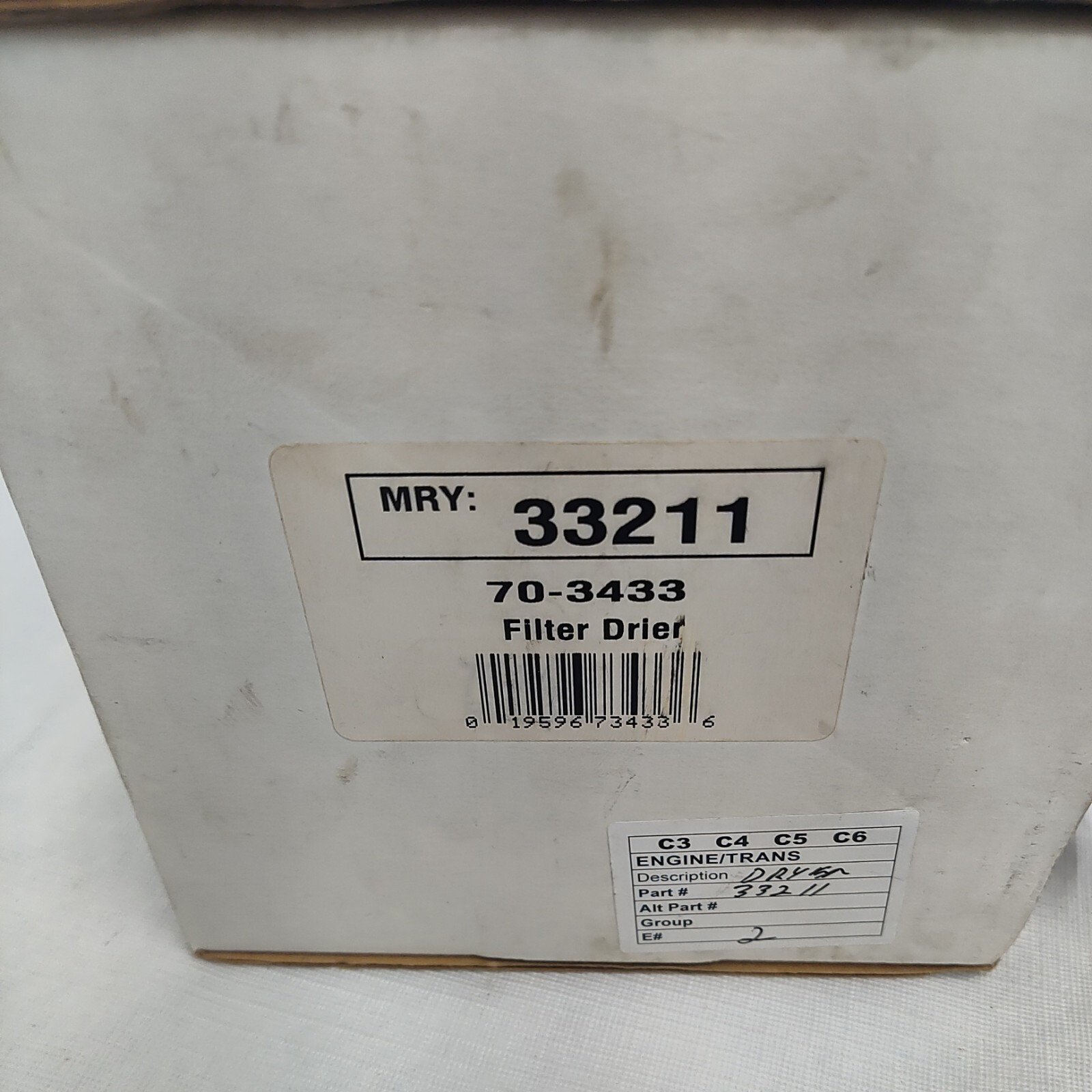Murray A/c Accumulator, Air Conditioning Filter Drier , NEW #70-3433 , 33211