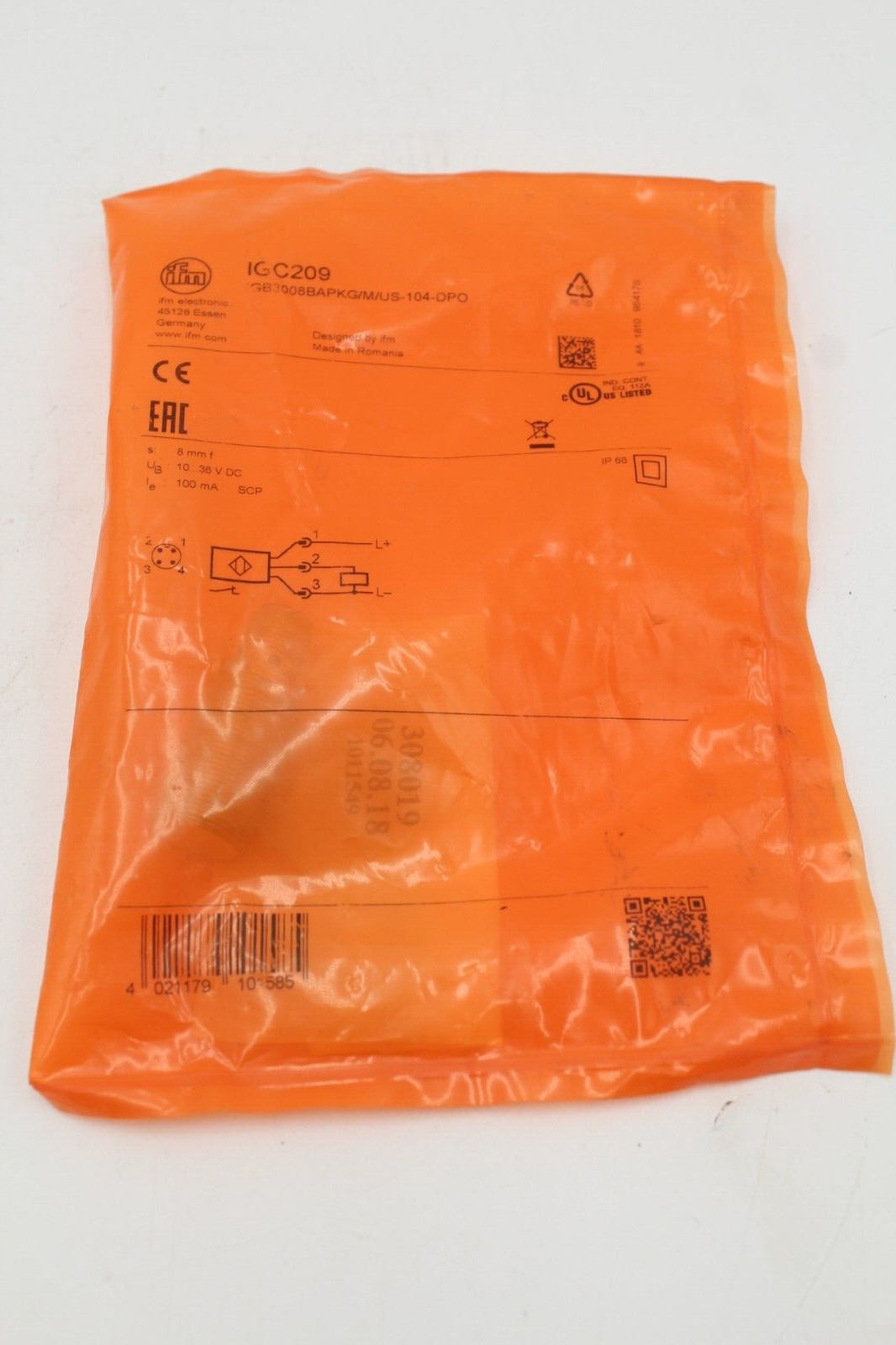 IFM IGC209 Efector Proximity Switch Sensor