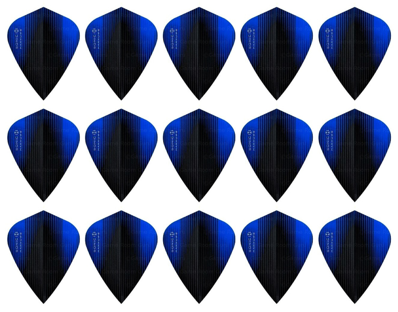 5 New Sets Harrows Sonic X Kite Dart Flights – Ships w/ Tracking - Blue