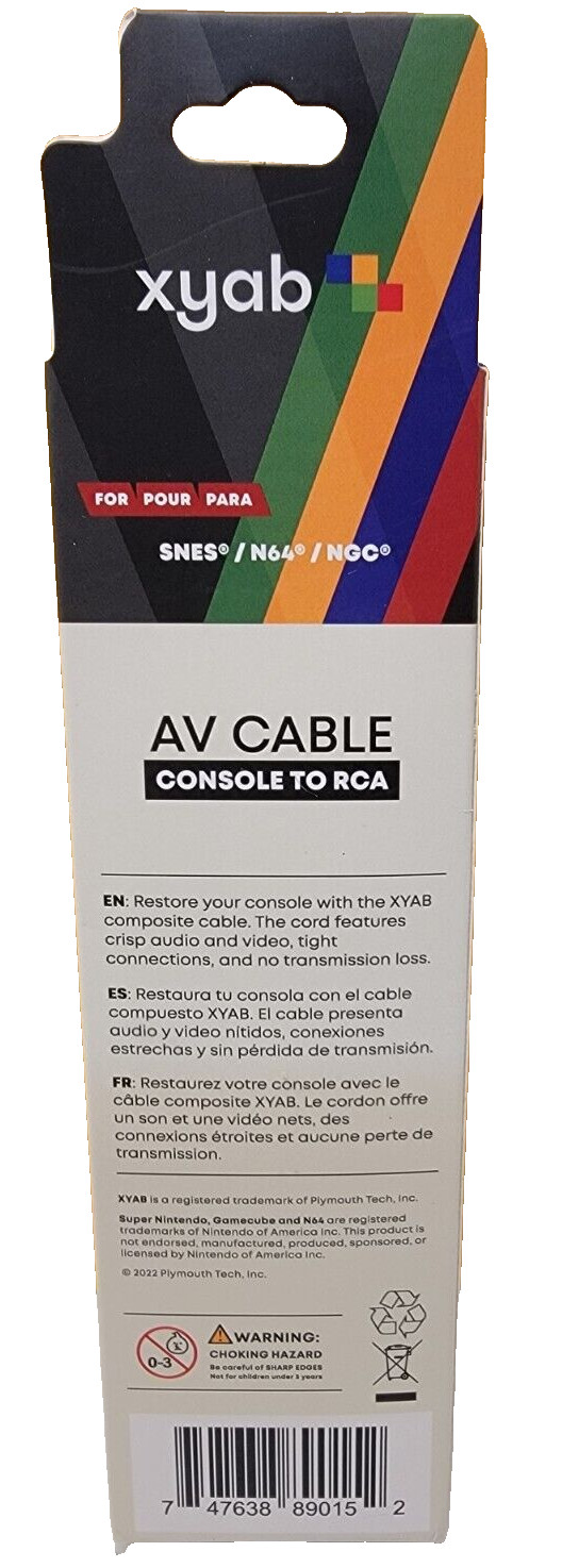 AV Cable for Nintendo SNES N64 GameCube Heavy Duty