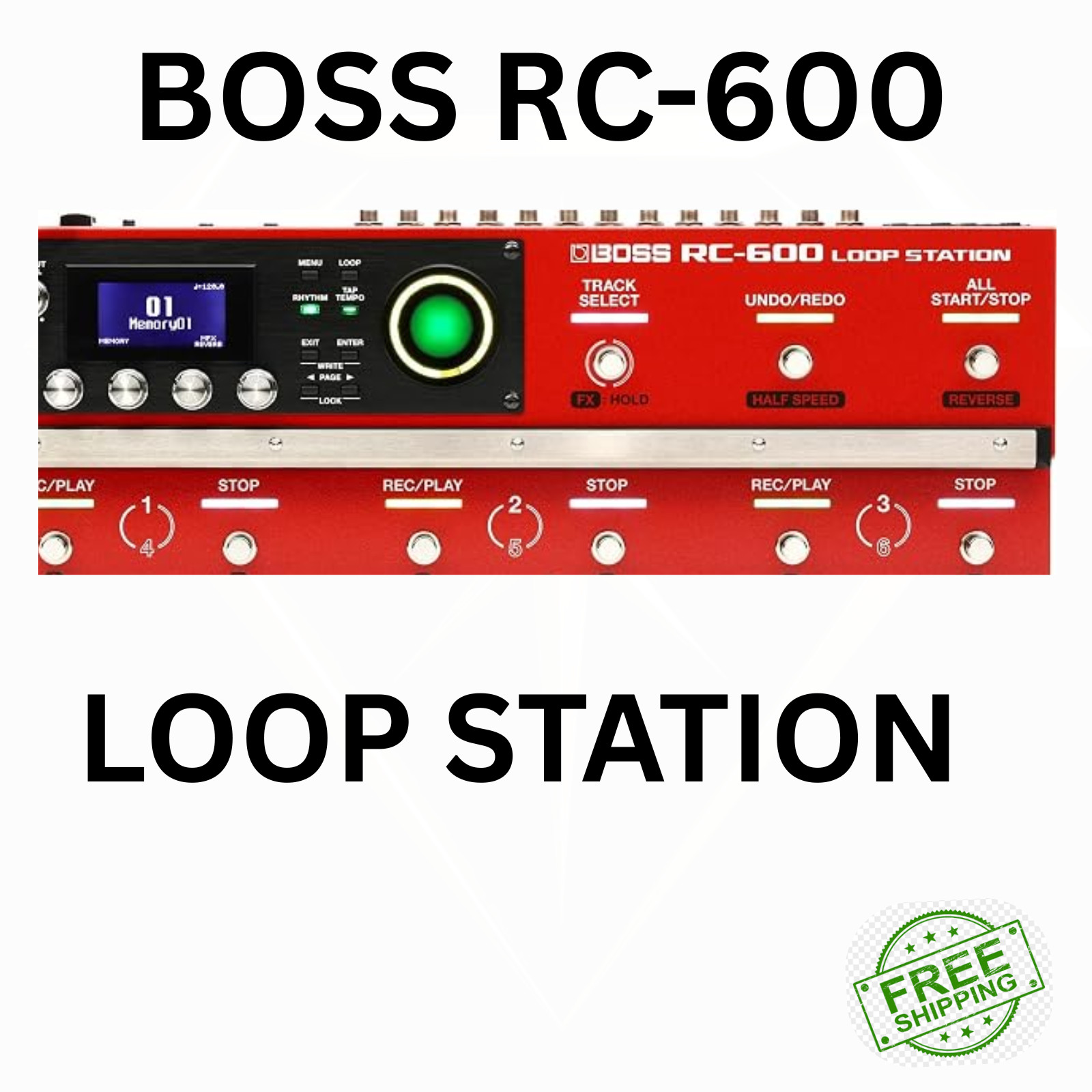Boss RC-600 Looper - Red (HN236587) 6 Stereo Phrase Tracks