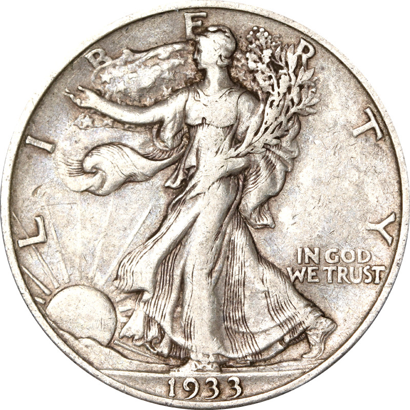 1933-S Walking Liberty Half - Choice+