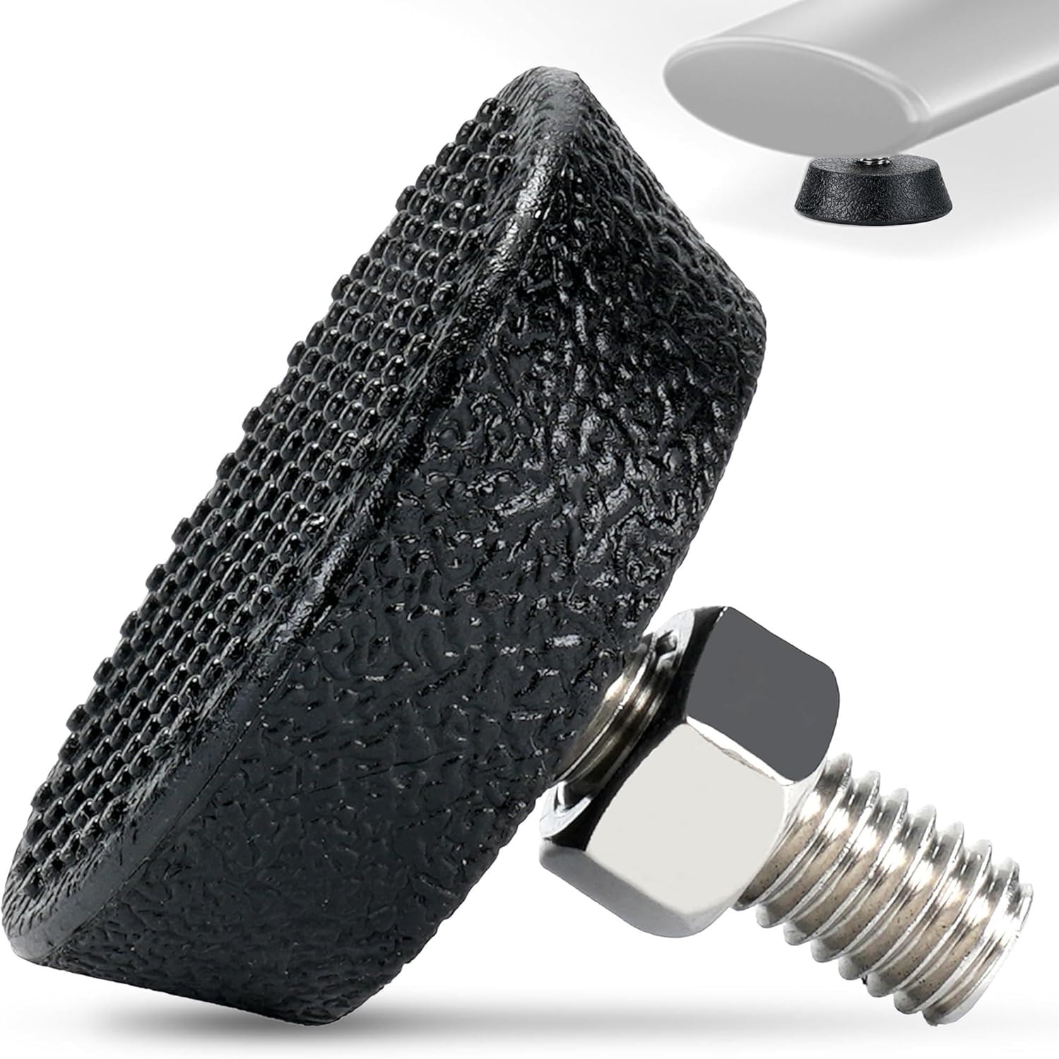 Replacement Support Foot Pads for Peloton Bike and Bike+, Stainless Steel 3/8” S