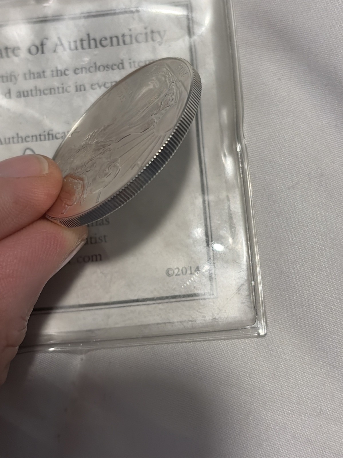2015-P American Silver Eagle BU 1oz .999 Silver w/COA