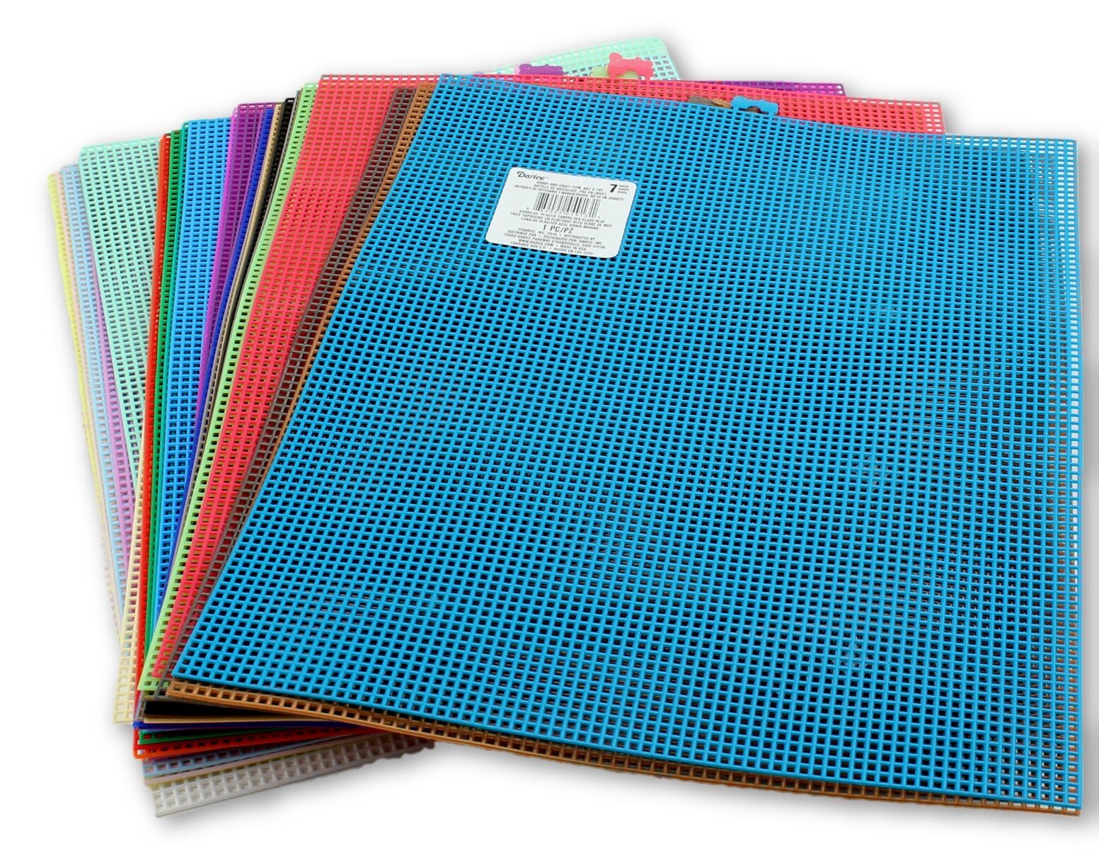 7 Mesh Count Plastic Canvas Sheet 10.5 x 13.5 inch 31 Colors Available [1 Sheet]