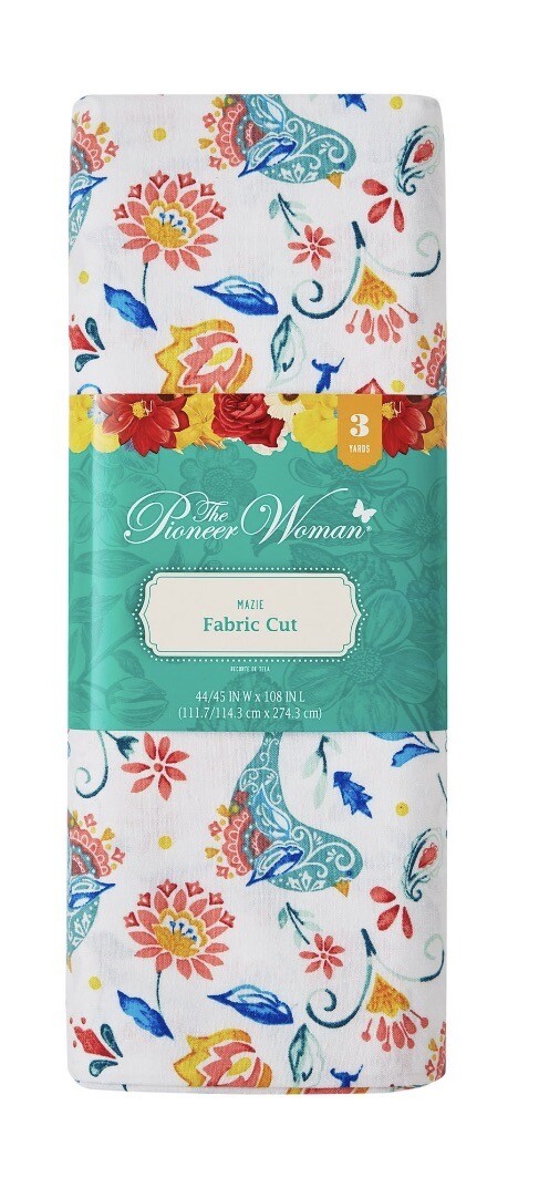 The Pioneer Woman Fabric Mazie 3 Yards 100% Cotton 44/45" W x 108" L