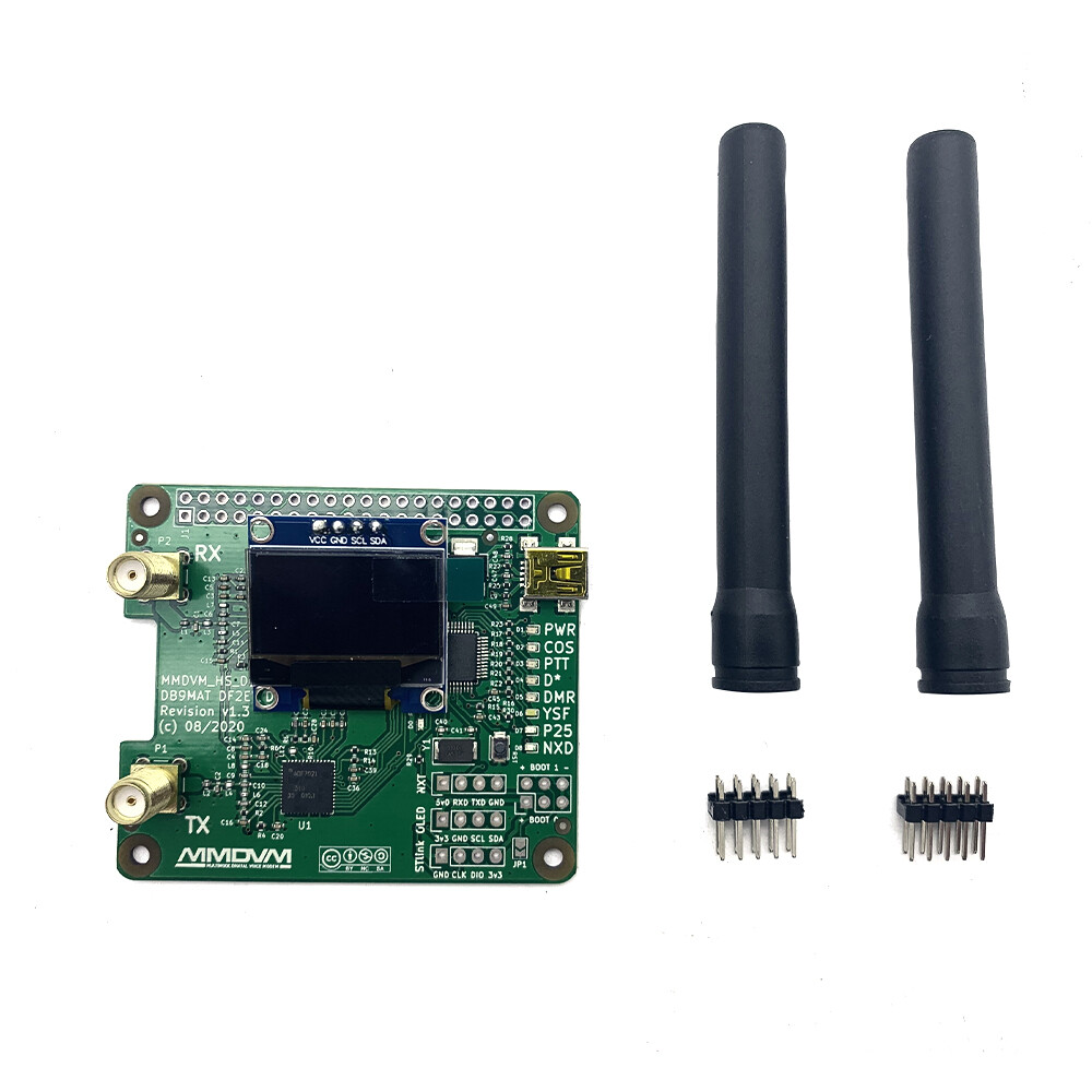 Duplex MMDVM Hotspot Support D-Star DMR YSF Pi+ OLED Revision 1.3 VHF ADF7021 US