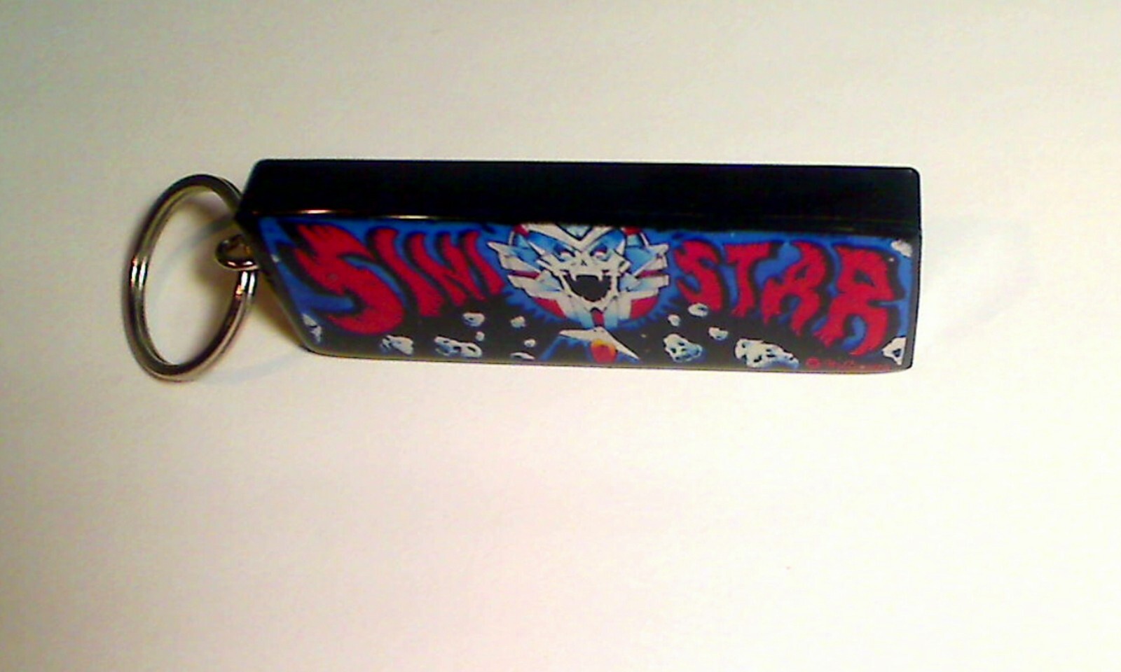 Sinistar Arcade Marquee Coin Door accessory Keychain