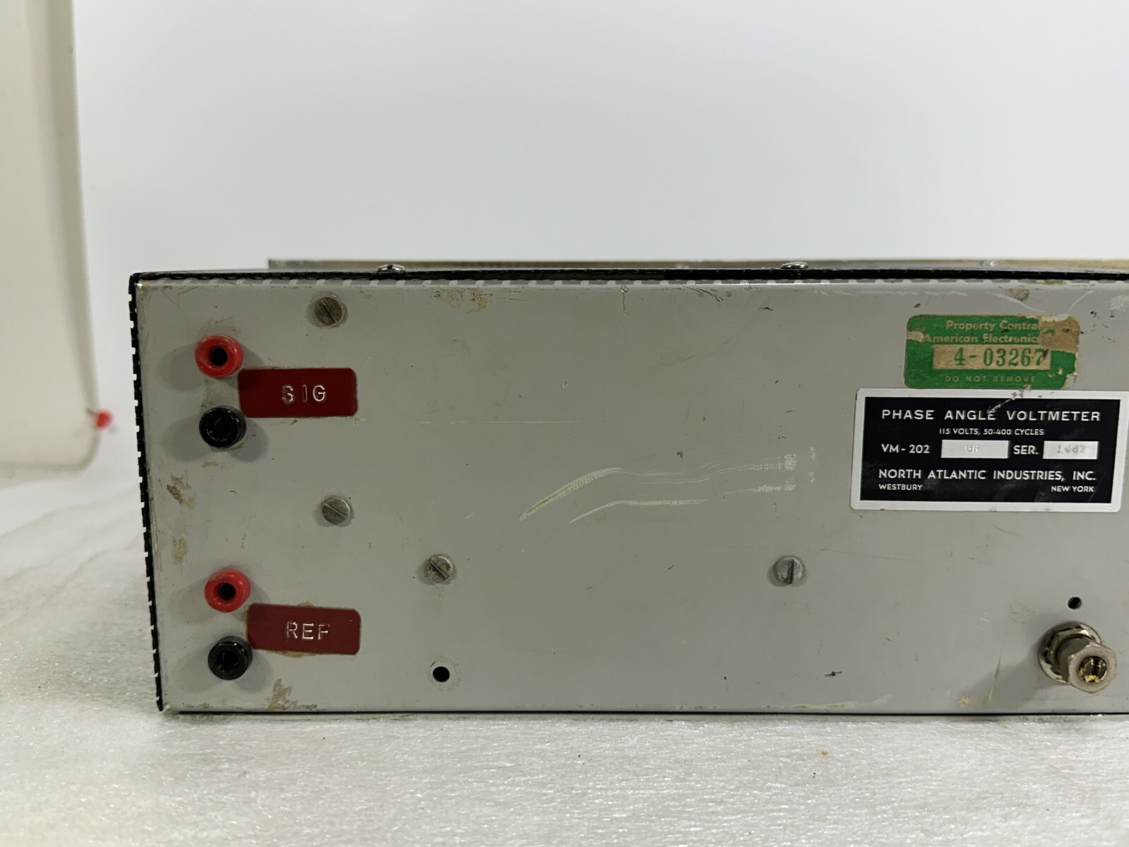 Vintage North Atlantic 202BR ~ Phase Angle Voltmeter ~ AS-IS / UNTESTED