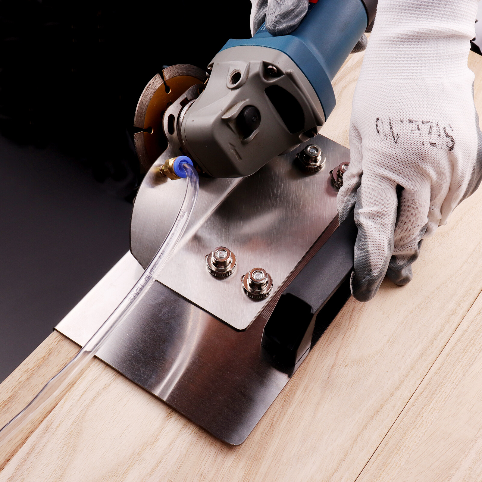 Angle Grinder Stand for Tile, 45° Chamfer Cutting Bracket for Ceramic & Stone
