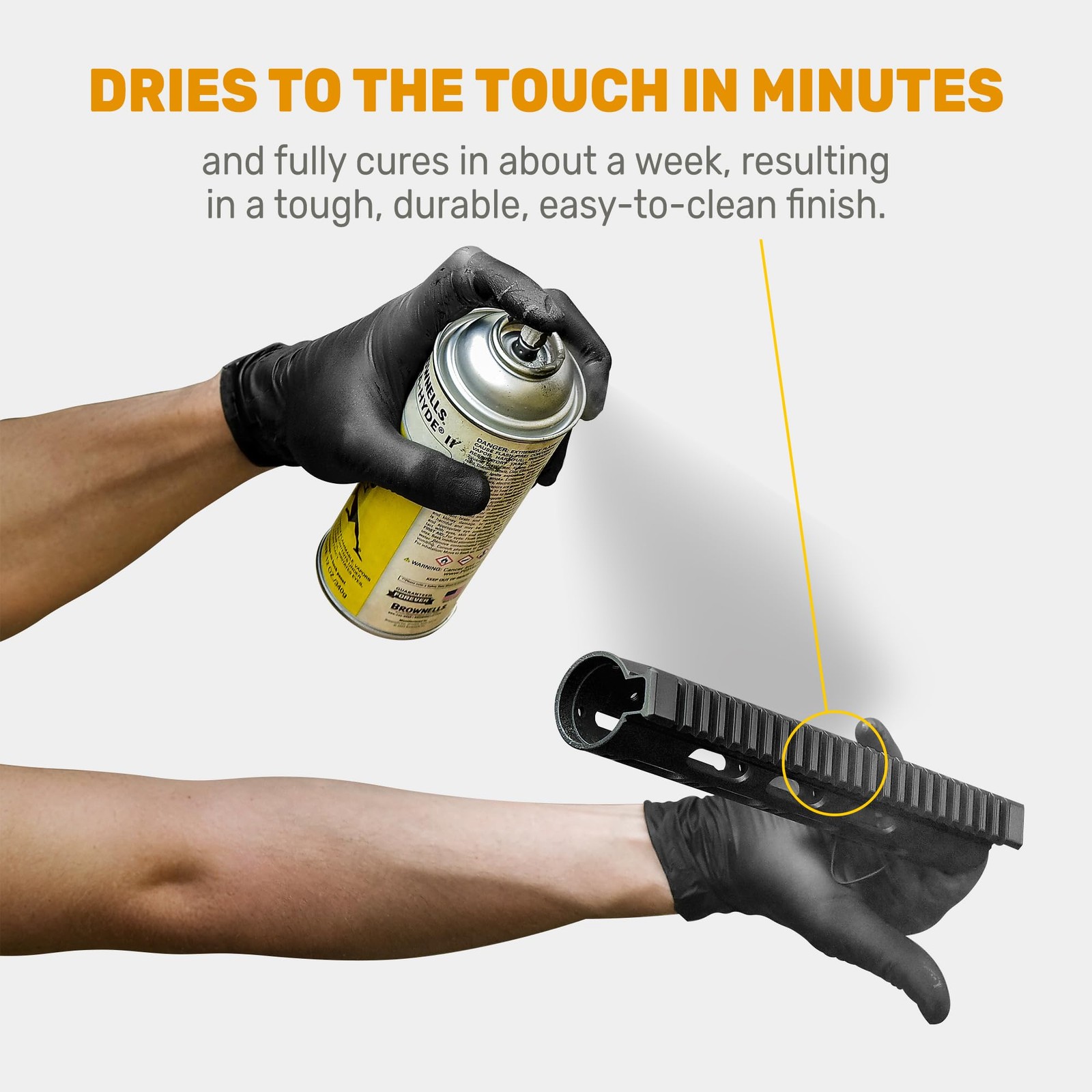 Brownells Aluma-hyde 2 Epoxy Based Firearms Finish Aerosol Can Matte B