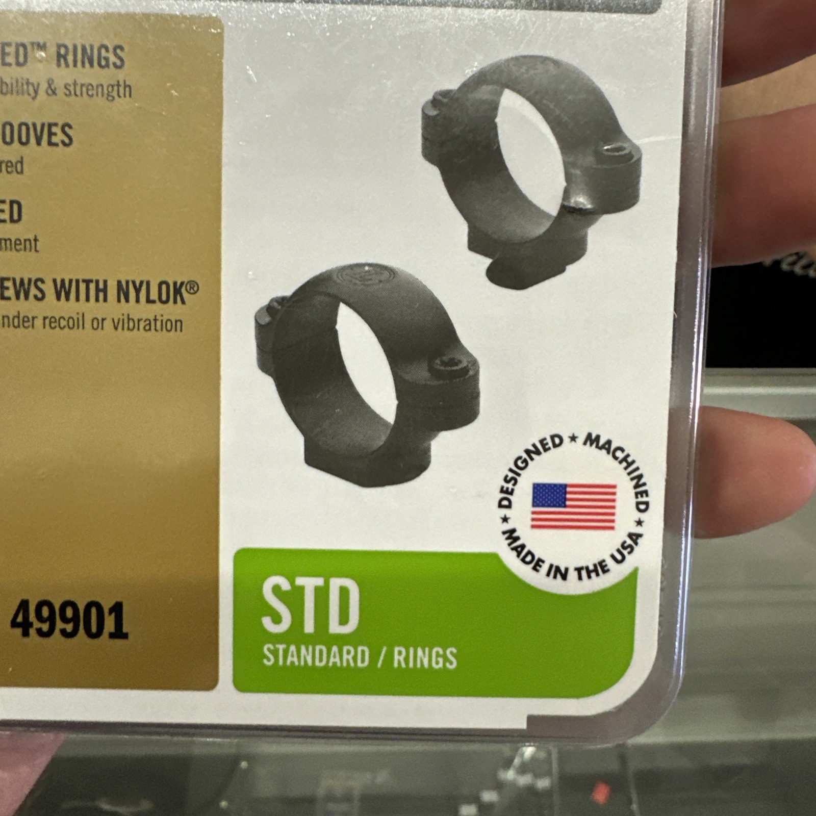 Leupold Scope Rings, 1" Diameter, Standard Medium Matte, Part 49901