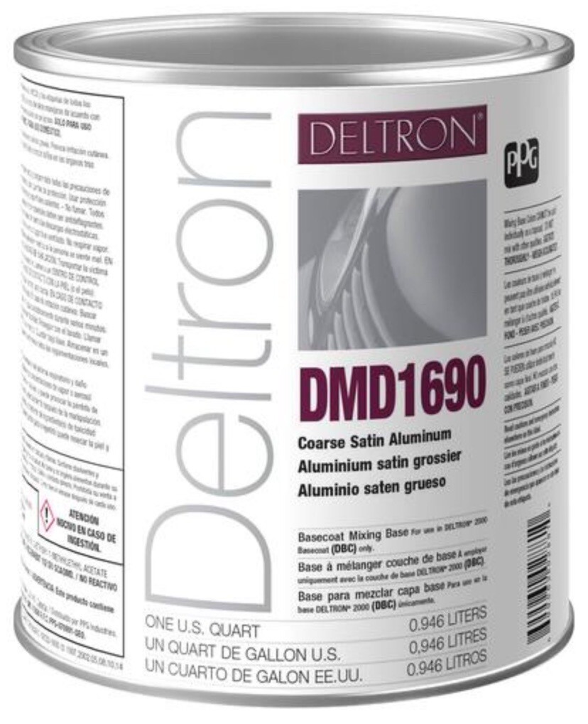DMD1690 PPG Deltron NXT Coarse Satin Aluminum 1 QT Free Shipping