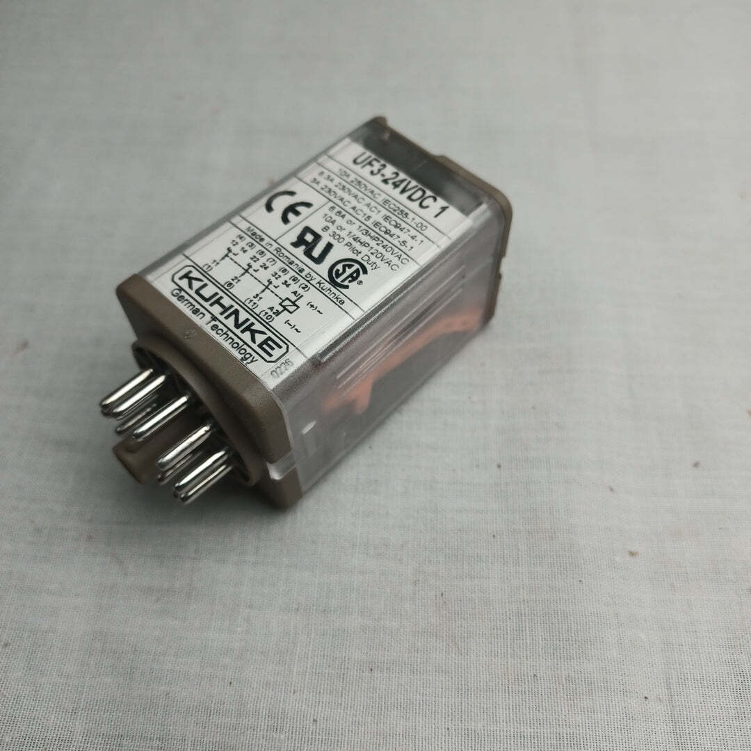 Universal Relay KUHNKE UF3-24VDC 1 Socket Relay 24V DC 10A