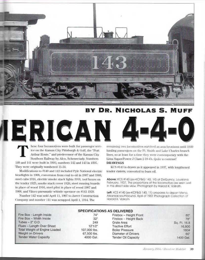Mainline Modeler Jan 2004 N&W Horseshoe Depot Simplot KCS B-3 Soo Bevier Mine