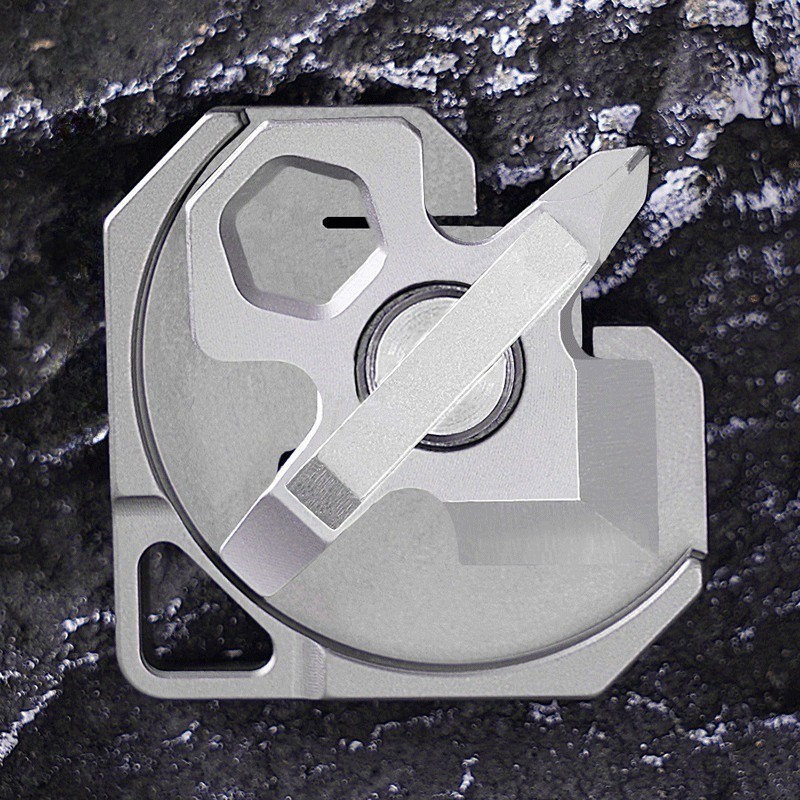 4 IN 1 Titanium Multi Tools Screwdriver Cutter Portable EDC Camping Keychain