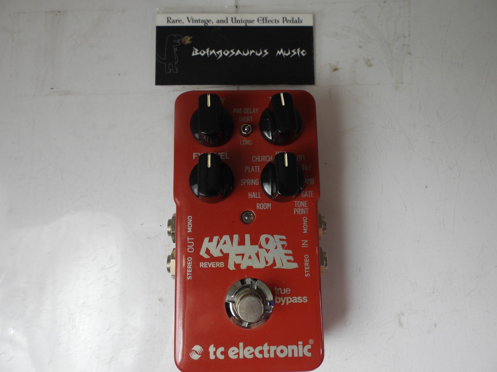 TC Electronics Hall of Fame HOF Reverb Effects Pedal Full Size Free USA Ship