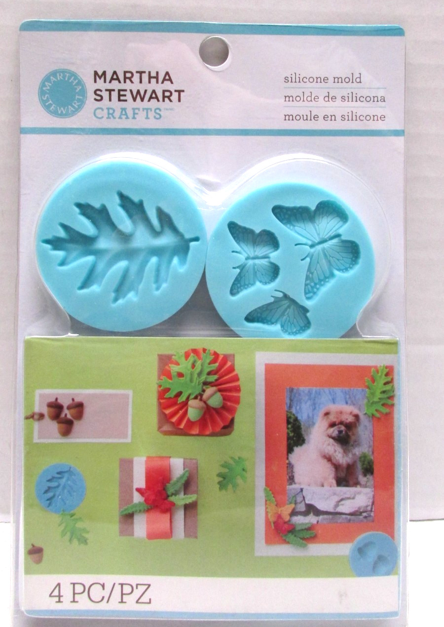 NEW Martha Stewart Crafts WOODLAND Crafters Clay Silicone Molds Set of 4