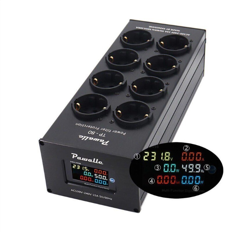 Audio Noise AC Power Filter Power Conditioner Power Purifier Protection Surge