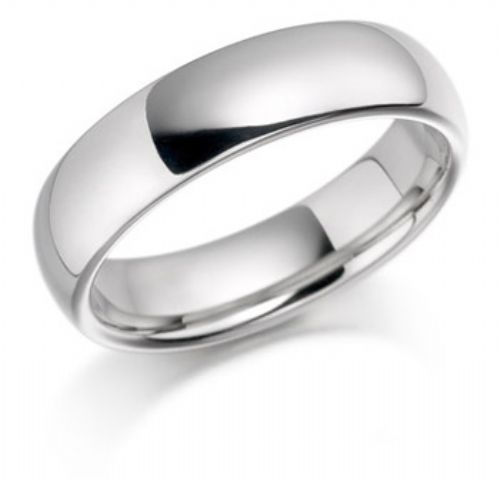 925 Sterling Silver Womens Mens 6mm D Shape Wedding Band Ring  All Sizes