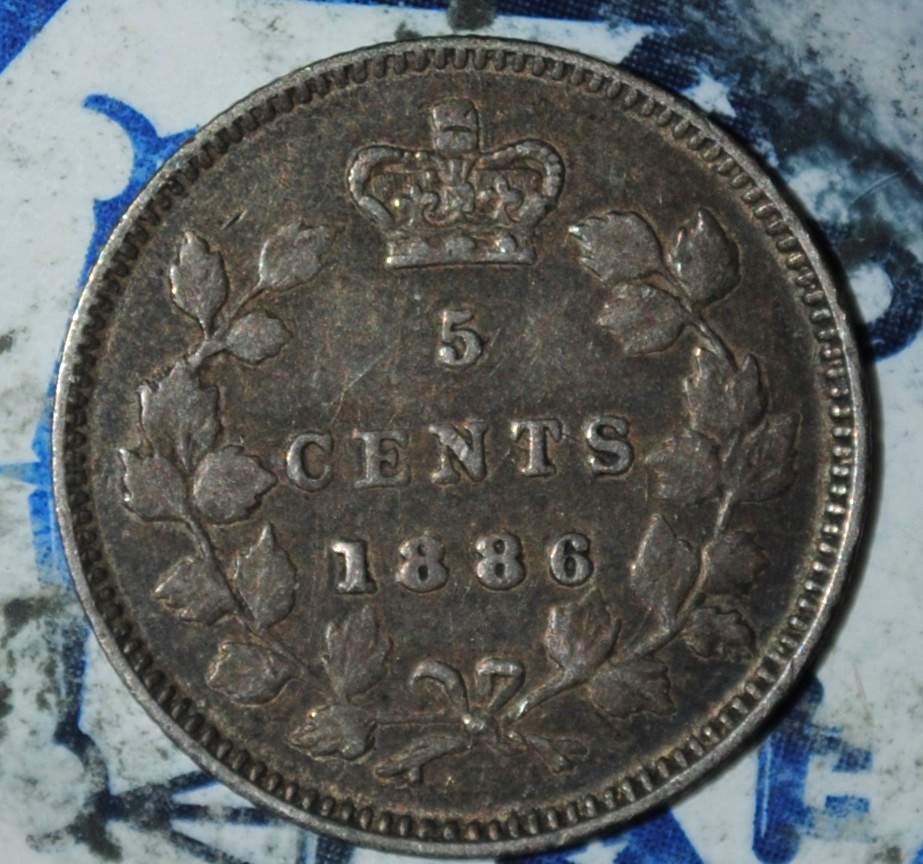 1886 Canada 5 Cents {{{D193